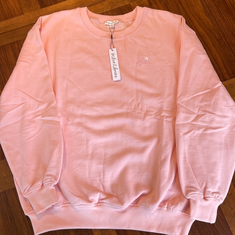 NWT FOR LOVE & LEMONS OVERSIZED SWEATSHIRT - SIZE XS (CHECK MEASUREMENTS!)